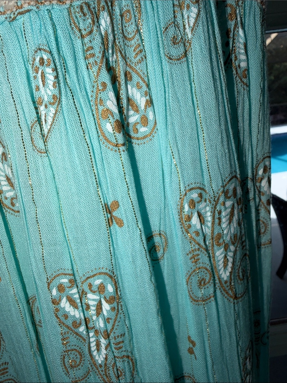 Sky Blue Embroidered Maxi Dress - Unbranded - Picture 8 of 8